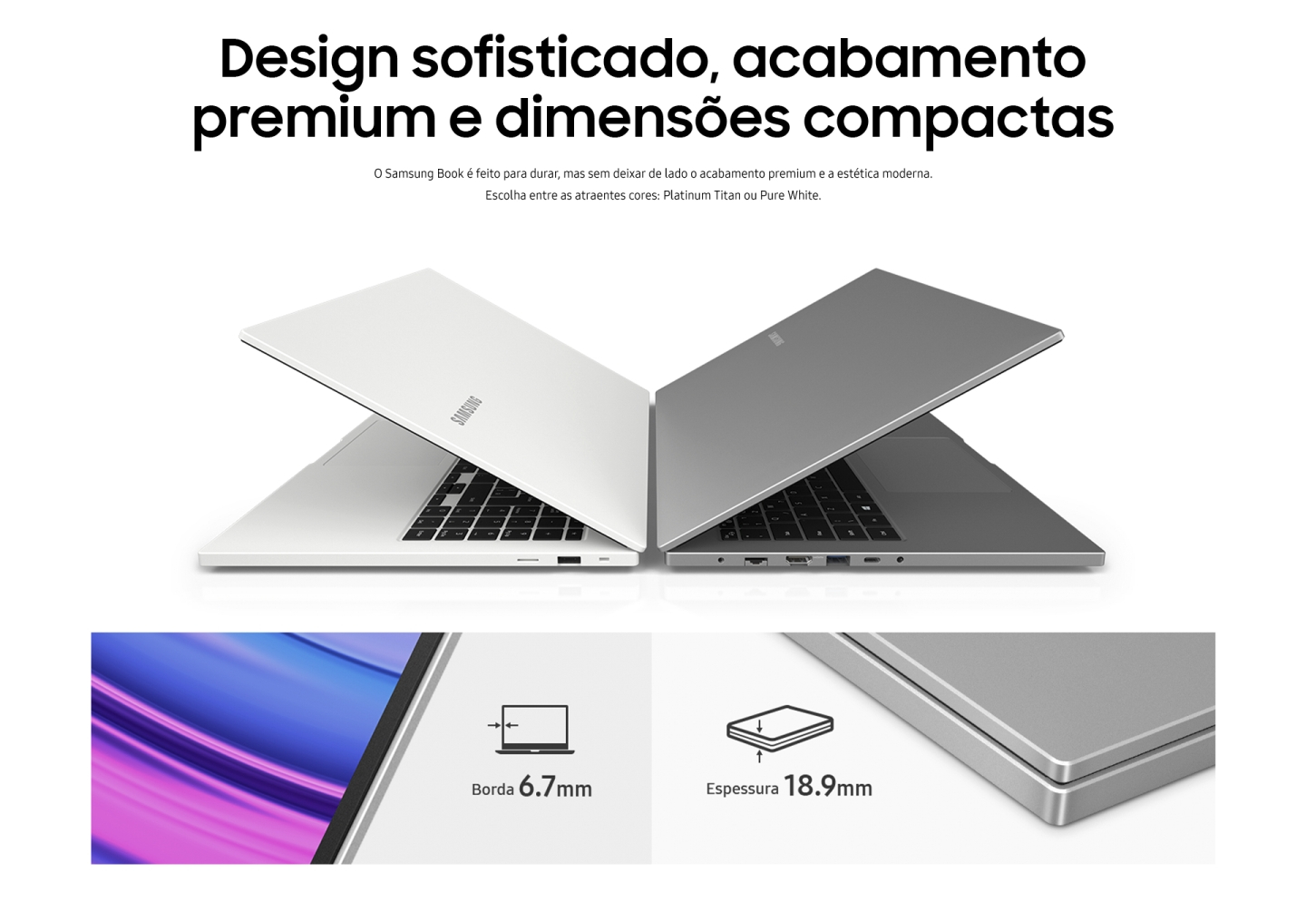 Notebook Samsung Book E30 - Intel Core i3-10110U 4GB 1TB Tela 15,6 FHD Windows 10 - Branco